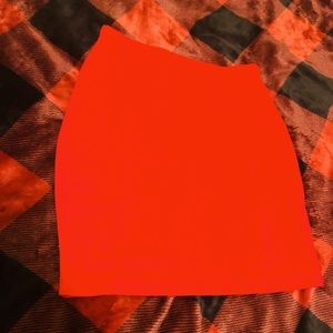 Red mini skirt size xs